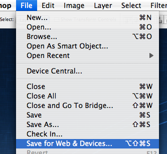 Save for Web & Devices... Save for Web & Devices...