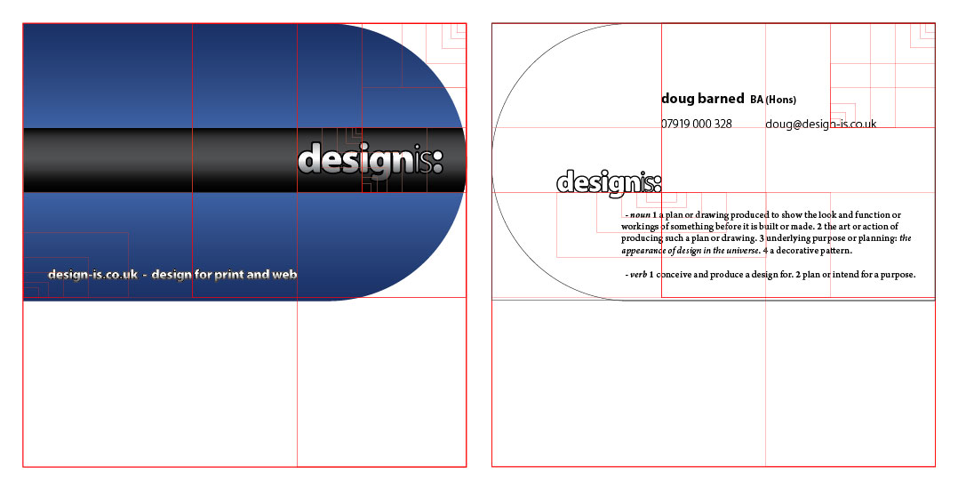 card template. Utilising a